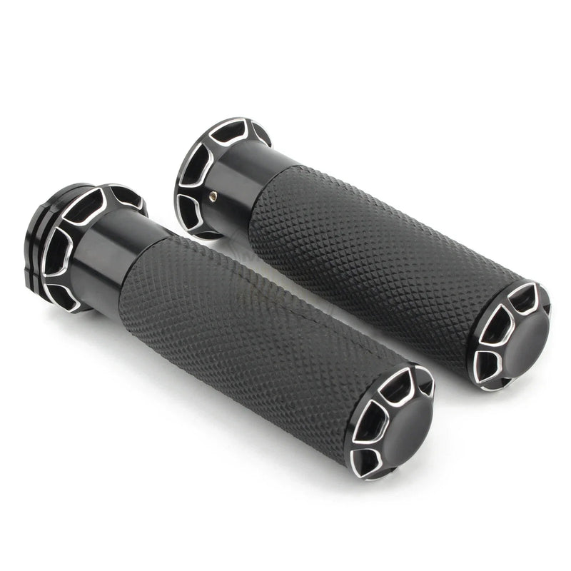 Harley Sportster, Dyna, Softail, Fatboy 25mm Black Handlebar Grips