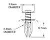 Yamaha R1 R6 10x 6mm Plastic Push Screw Rivet Clips