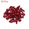 30pcs Universal Red M6 x 20mm Motorcycle Metal Fairing Hexagon Bolts Screws