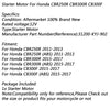 Honda CBR250R (2011-2013), CBR300R (2015-2017), CB300F Electric Motor