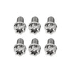 Motor Bike / Bicycle 6pcs M6x15mm Titanium Torx Head Flange Screws