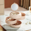 Rotating Storage - Ring Bracelet Tray 4 Layer Jewelry Organizer Travel Case
