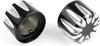 Harley Electra Street Road Glide Black CNC Cut Axle Nut Cover
