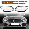 Benz W205 C180 C200 C260L C280 C300 L+R Headlight Lens Covers (2015-2017)