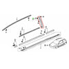 Honda Integra DC5 2 x Door Sash Pillar Garnish Trim Molding (2002–2006)