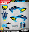 Husqvarna TC 50 (2017-2023) Decals Custom Graphic Kit BOOST STYLE