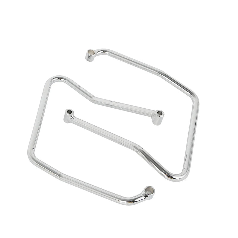 Harley Sportster XL 883 1200 Chrome Saddlebag Support Brackets (2004-2016)