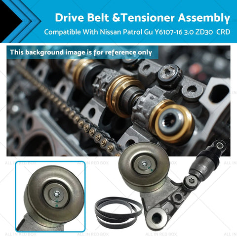 Nissan Patrol GU (2007-2016) 3.0 Diesel Drive Belt & Tensioner Assembly