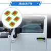 Jeep Wrangler JL (2018-2022) - ABS Green 5 Pcs Door Bowl Cover Trim