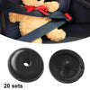 Car 20 Pairs Seat Belt Button Buckle Stopper Black