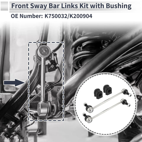 Kia Magentis Front Stabilizer Bar Links & Bushings (2006-2010)