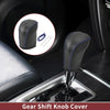 Subaru Forester (2006-2012) Black Blue Faux Leather Car Gear Shift Knob Cover
