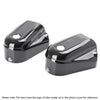 Harley Softail (2008-2017) Black / Chrome Rear Axle Cover Caps