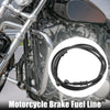 Motorcycle Braided Brake Clutch Oil Hoses 160cm 10mm