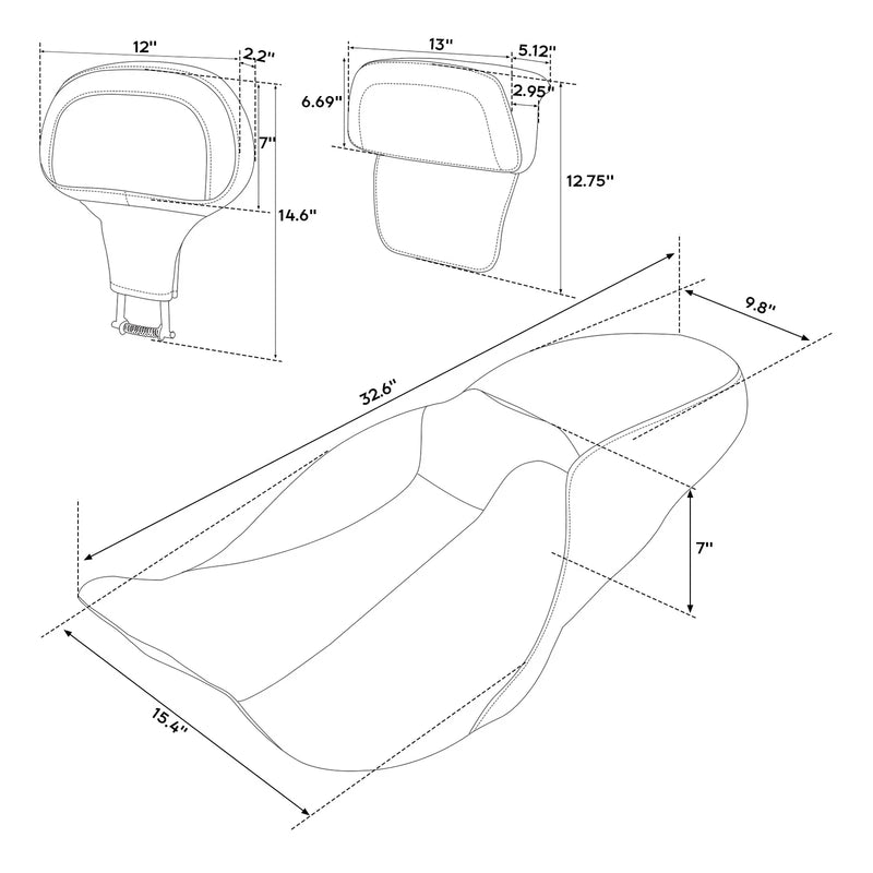 Harley Street Glide Electra Glide Seat Backrest (2014 - 2023)
