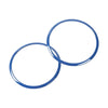 Jeep Wrangler JK Blue Roof Speaker Trim Rings Covers (2007-2014)