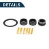 Subaru WRX (2022-2023) - 4 Pcs Black Engine Start Mirror Knob Covers