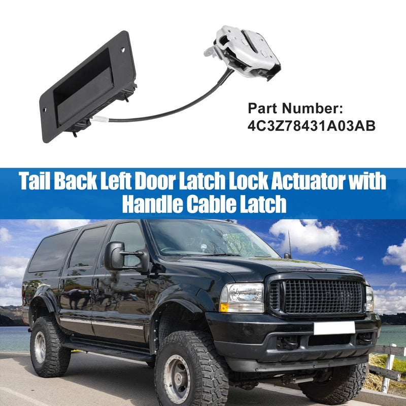 Ford Excursion Rear Left Tailgate Lock Actuator & Handle (2000-2005)