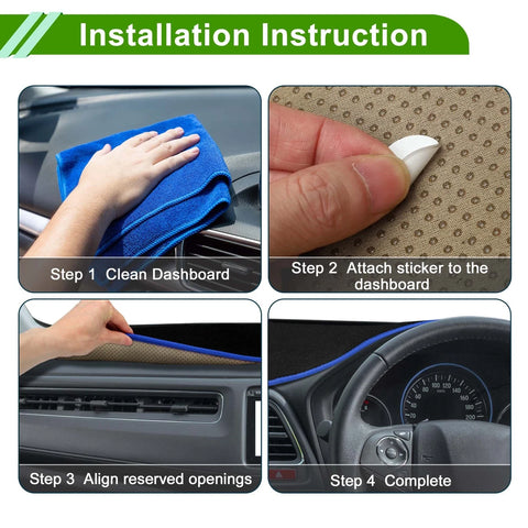 Mazda CX-30 20-24 Sun Protector Pad Black Blue Dash Cover Mat