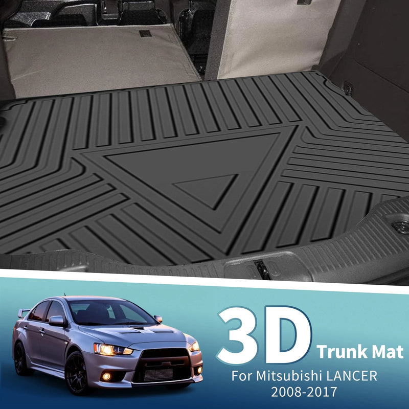 Mitsubishi Lancer (2008-2017) 1 Pc Flat Face Cargo Liner Rear Trunk Mat