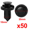 Honda Acura 50pcs 10mm Plastic Rivets Mudguard Retainer Clips
