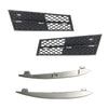 2010-2013 BMW 5 F10 F11 Front Lower Bumper Grille with Strips (2010-2013)