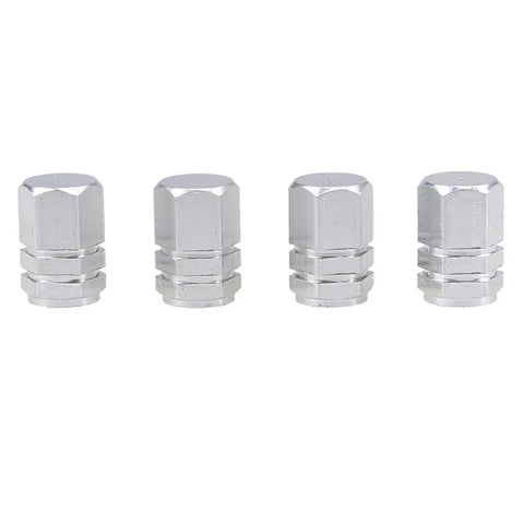 Car Truck SUV Bike 4 x Durable Aluminum Tire Valve Air Dust Cover Caps