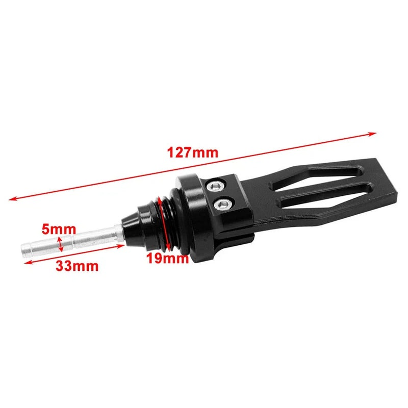 CNC Gold Motorcycle Engine Oil Dipstick Cap Plug Level Gauge