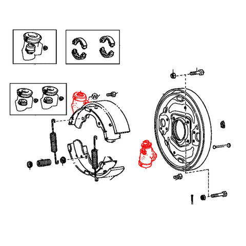 Toyota Hilux LN30 LN40 RN33 RN35 RN43 1978-1983 Front Wheel Brake Cylinder RHS