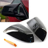 BMW X3 X4 X5 X6 X7 1 Pair Gloss Black Car Mirror Cover Caps (2018-2023)