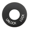 Harley Road King FLHR Black Ignition Fork Lock Trim Insert (1994-2024)