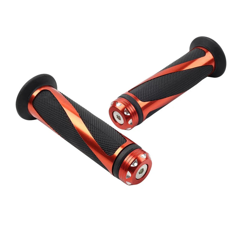 Yamaha MX ATV Dirt Bike 7/8" Orange Rubber Gel Hand Grips