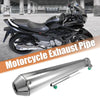 Motorcycle 1pcs Exhaust 1.42'' Inlet Muffler Pipe Chrome