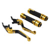 Kawasaki Ninja ZX6 Folding Extendable Brake Clutch Lever Grip Set