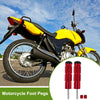 Motorcycle FootPegs 3.5" Red Pedal 1x Set 2x Screws 2x Nuts 2x Washers