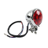 Cafe Racer Bobber Chopper Chrome Motor LED Rear Stop Brake Tail Light