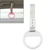 Silver & White Round Ring Train Bus Handle Hand Strap Drift Charm Tools