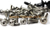 Kawasaki ZZR600 ZX-6 Clip Kit Stainless Fairing & Screen Bolts (2005–2008)