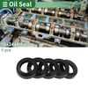 Oil Seal 16x24x4.5mm NBR Black 5 Pcs