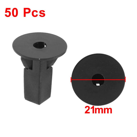 Toyota Prado 50 x Black Plastic Rivet Mud Interior Mat Clips 8.3x8mm Hole
