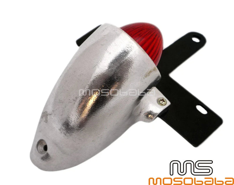 Cafe Racer Bobber Custom Brake Tail Light License Plate Bracket