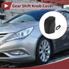 Hyundai Sonata 2011-2014 Black Faux Leather Car Gear Shift Knob Cover