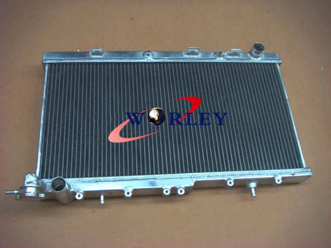 Nissan Pulsar N14 N15 GTIR SR20DET Aluminum Radiator & Black Hose (91-00)