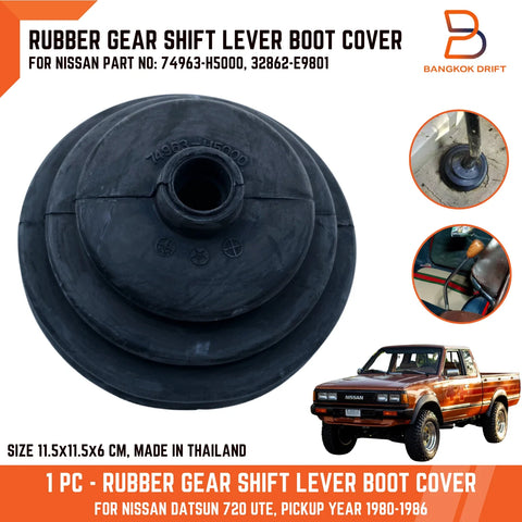 Nissan Datsun 720 Black Rubber Gear Shift Lever Boot Cover (80-86)