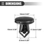 Honda 20 x Fender Liner Bumper Cover Push-Type Clips (No. 90667TC0U01ZA)