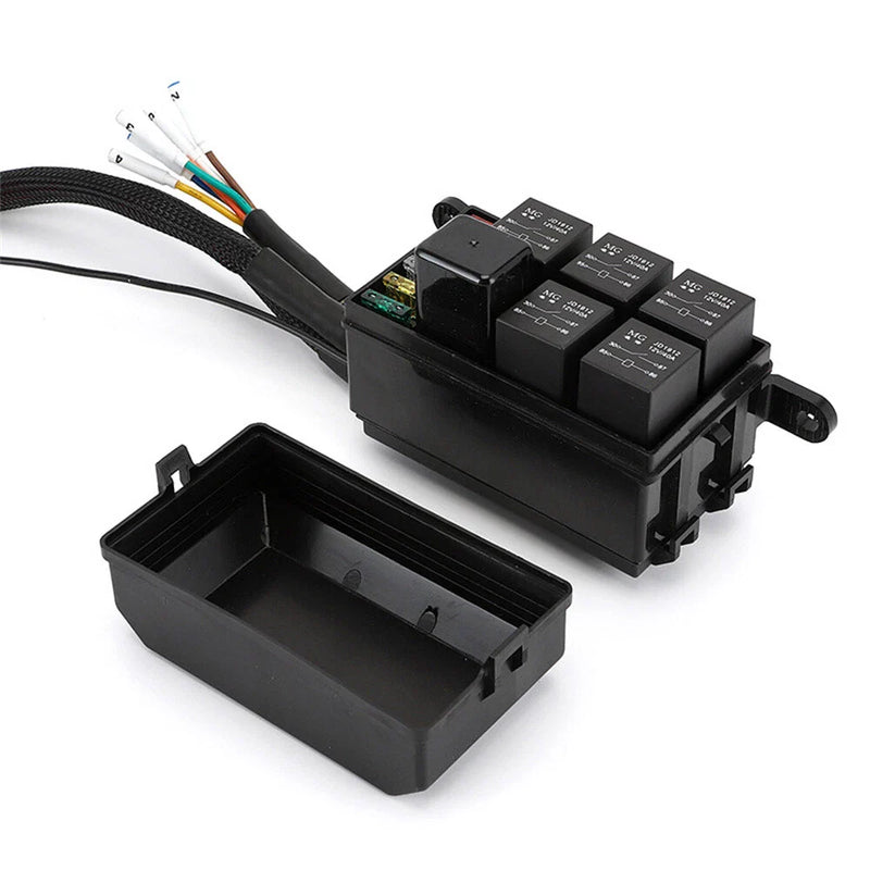 ATV Circuit Control Box 6 Gang Switch Panel with Colorful Back Lights