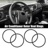 Toyota Tacoma (2016-2022) Black 4 Pcs AC Outer Vent Trim Covers