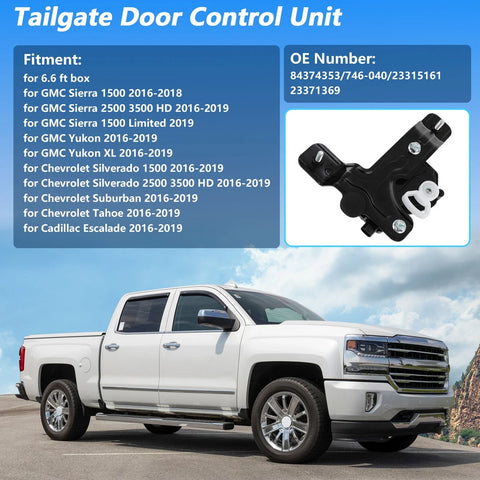 Chevrolet Silverado 1500 for GMC Tailgate Door Lock Actuator