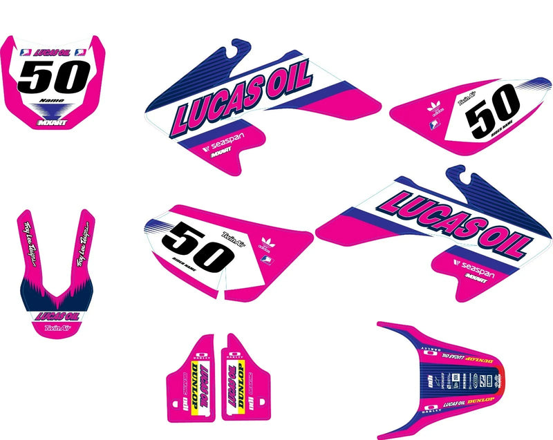 Honda CRF 50 Active Pink Style Decal Kit (2013-2021)