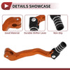 Bosuer M4 Folding Motorcycle Gear Shift Lever Orange Black Silver Tone